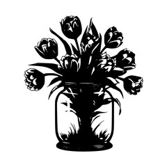 Rose Silhouette, Lily Silhouette, Sunflower Silhouette, Tulip Silhouette, Orchid Silhouette, Daisy Silhouette, Peony Silhouette, Daffodil Silhouette, Marigold Silhouette, Hydrangea Silhouette, Snapdra