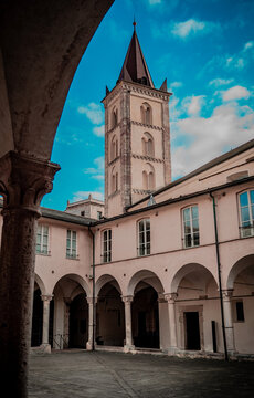 A show our days of  medieval castle Santa Caterina in Finalborgo,Italy