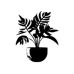  leaf vector, herb silhouette, silhouette plant, silhouette flower, silhouette floral, plantpot, leaf, tree, plant, nature, vector, bamboo, pattern, branch, silhouette, floral, flower, design, 