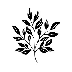 Silhouette rose, rose vector, flower svg, vector flower, herb, branch, line art, outline, eps, png, svg, flower, floral, vector, leaf, plant, nature, tree, leaves, illustration, spring, flora, design,