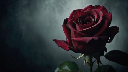 Close-Up: Fresh Red Rose Photo