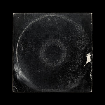 vinyl cover ringwear texture overlay. Aged look album cover mockup. vinyl record