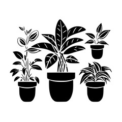  leaf vector, herb silhouette, silhouette plant, silhouette flower, silhouette floral, plantpot, leaf, tree, plant, nature, vector, bamboo, pattern, branch, silhouette, floral, flower, design, illustr