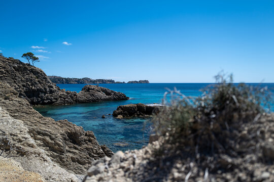 The Mallorca coastline in summer
