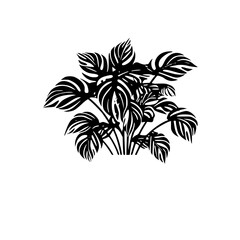  leaf vector, herb silhouette, silhouette plant, silhouette flower, silhouette floral, plantpot, leaf, tree, plant, nature, vector, bamboo, pattern, branch, silhouette, floral, flower, design, illustr
