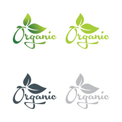 natural organic product label design 