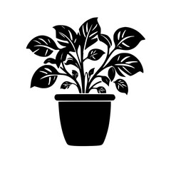  leaf vector, herb silhouette, silhouette plant, silhouette flower, silhouette floral, plantpot, leaf, tree, plant, nature, vector, bamboo, pattern, branch, silhouette, floral, flower, design,