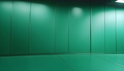 Empty green screen room