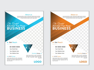 Creative Professional Business flyer templet design, innovative flyer design.