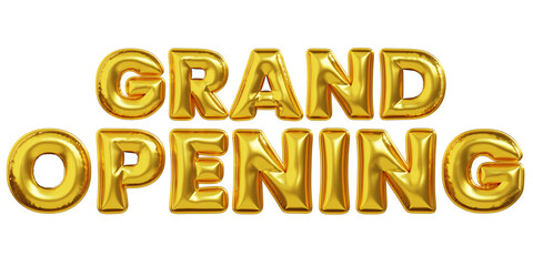 Grand Opening Text 3D Icon Illustration