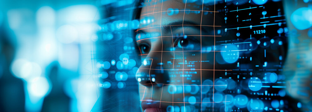 Virtual female face and eye: Crafting reality