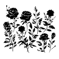  leaf vector, herb silhouette, silhouette plant, silhouette flower, silhouette floral, plantpot, leaf, tree, plant, nature, vector, bamboo, pattern, branch, silhouette, floral, flower, design, © vector