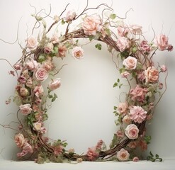 Floral Frame Delight: Collection of Floral Decorated Big Frame Digital Backdrops for Photography

