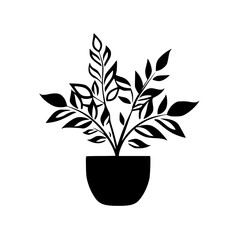  leaf vector, herb silhouette, silhouette plant, silhouette flower, silhouette floral, plantpot, leaf, tree, plant, nature, vector, bamboo, pattern, branch, silhouette, floral, flower, design,