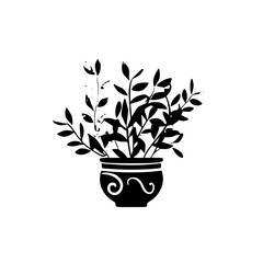  leaf vector, herb silhouette, silhouette plant, silhouette flower, silhouette floral, plantpot, leaf, tree, plant, nature, vector, bamboo, pattern, branch, silhouette, floral, flower, design,