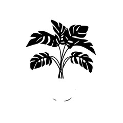  leaf vector, herb silhouette, silhouette plant, silhouette flower, silhouette floral, plantpot, leaf, tree, plant, nature, vector, bamboo, pattern, branch, silhouette, floral, flower, design,