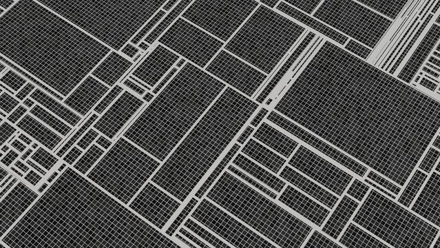top view of fiels made of black onyx mosaic