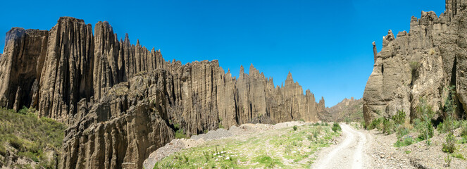 Trekking across the Valle de las Animas (Valley of the Souls), La Paz, Bolivia