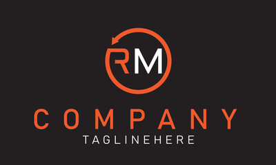 rm mr linked round lowercase monogram logo