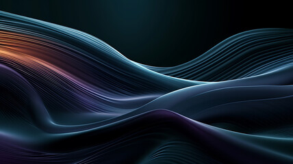 Obraz premium smooth waves wallpaper