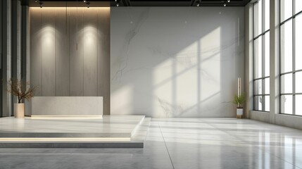 Illuminating Futures: A Mesmerizing 3D Rendering Showcasing Booth Exhibition Design Concept Model, Tailored to Illuminate Future Visions, Spark Creativity, and Redefine Aesthetic Possibilities