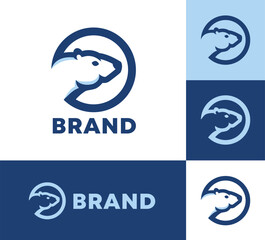 Friendly Polar Bear mascot logo. The design is modern and combines the bear head and circle.