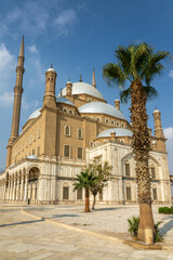 Outside view of Mohammed Ali (or Muhammad Ali) mosque in the Saladin citadel of Cairo, Egypt