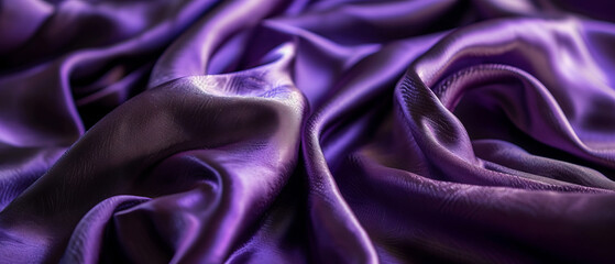 Obraz premium Purple Silk Fabric with Luxurious Sheen