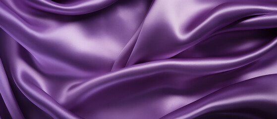 Rippling purple silk with a luxurious glossy texture