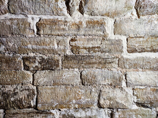 Texture of stone wall. Old castle stone wall texture background. Stone wall as background or texture. Part of a stone wall, for background or texture