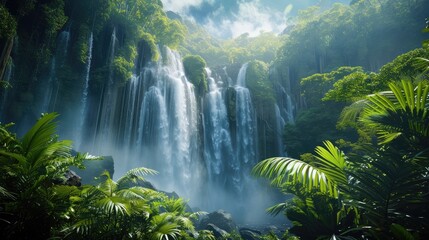 Beauty of a Majestic Waterfall