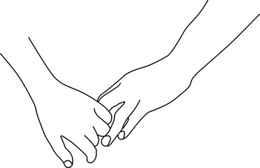 Holding Hands SVG Cut File for Cricut and Silhouette, EPS ,Vector, PNG , JPEG, Zip Folder