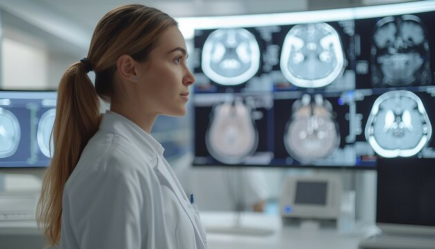 Medical Imaging Document Integration, the integration of medical imaging documents into electronic health records with an image showing seamless integration of X-rays, MRIs, AI 
