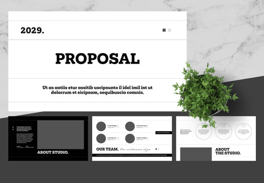 Black and White Digital Proposal