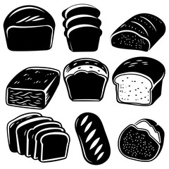 Silhouette bread black color only