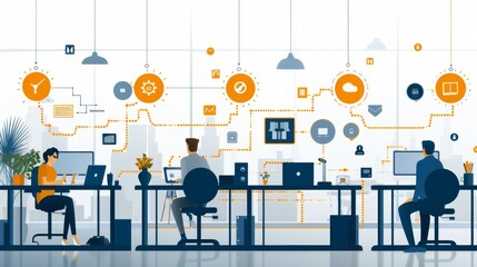 The Digital Workspace: Wireless Signs Redefining Professionalism