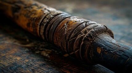 Cricket Game Essentials: High-Quality Image of Wooden Wickets Bail