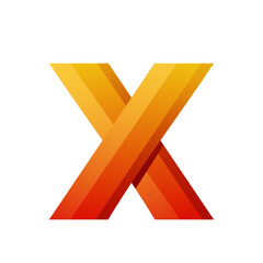 Letter design logo colorful gradient style