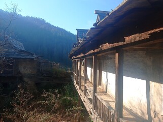 Ruins of old Junga palace, Keonthal, Shimla, India