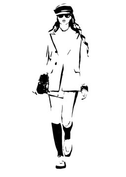 recommend clip art: fashion model posing