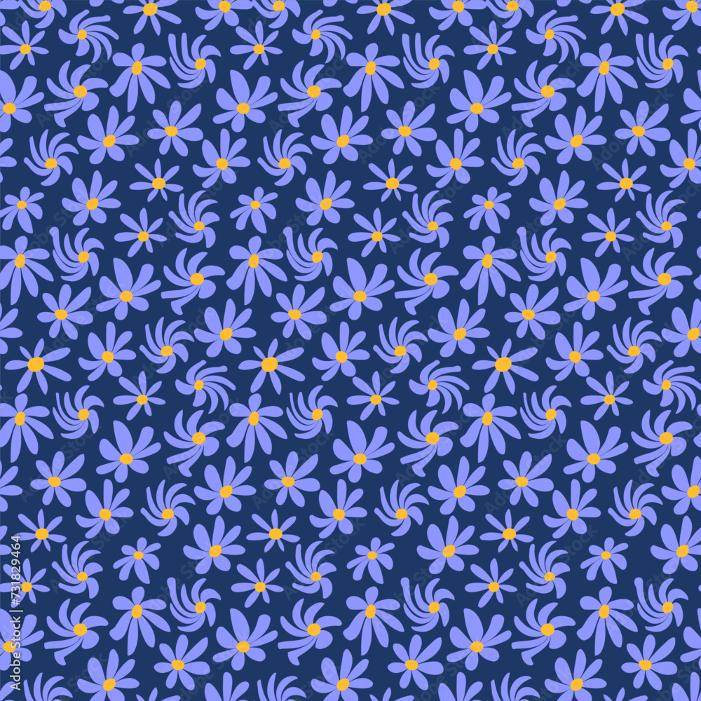 Poster groovy distorted flower background 80s style. abstract square seamless patterns with vintage groovy 
