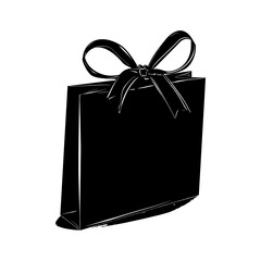 Silhouette goodie bag black color only
