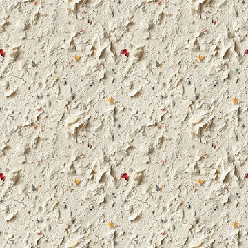 Texture of unpressed, naturally dried cotton paper containing small particles, Seamless Texture of Paper, Substrate, Canvas, for Illustration and Design, 2x2