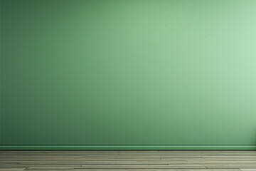 An empty serene seafoam green wall background. (Generative AI)