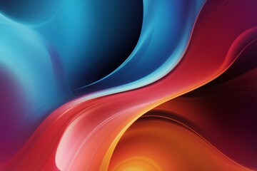 Abstract red blue background of smooth,  created by ai generated