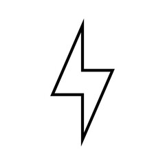 Lightning icon vector. Electricity illustration sign. power symbol. weather logo.
