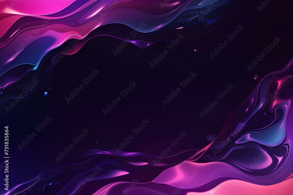 Poster gradient liquid abstract background, created by ai generated