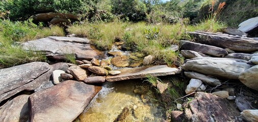 Obraz premium Landscape in Serra do Cipó Ecological Park in Minas Gerais Brazil