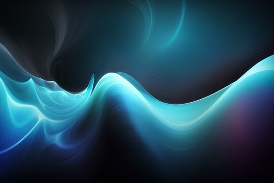 blue wave background smoth color, created by ai generated