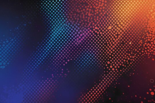 collor full Halftone Background , created by ai generated